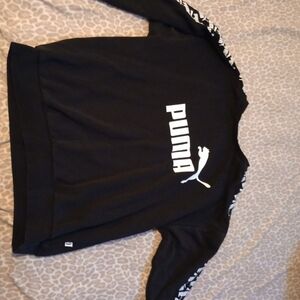 PUMA Black Sweatshirt with Logo